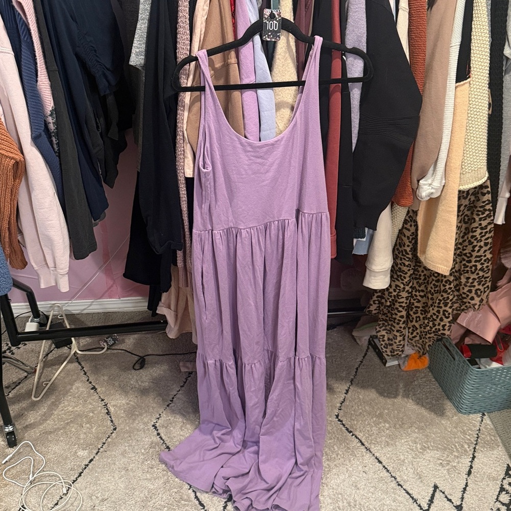 Smash + Tess Lilac Sleeveless Tiered Maxi Dress - Picture 4 of 11
